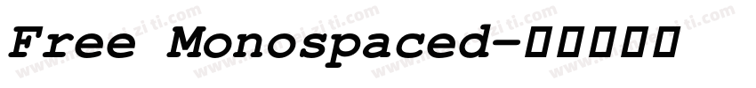 Free Monospaced字体转换